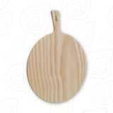 Pizzafjøl i heltre - 504 - 40xØ29,5x0,8cm