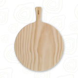 Pizzafjøl i heltre - 504 - 40xØ29,5x0,8cm
